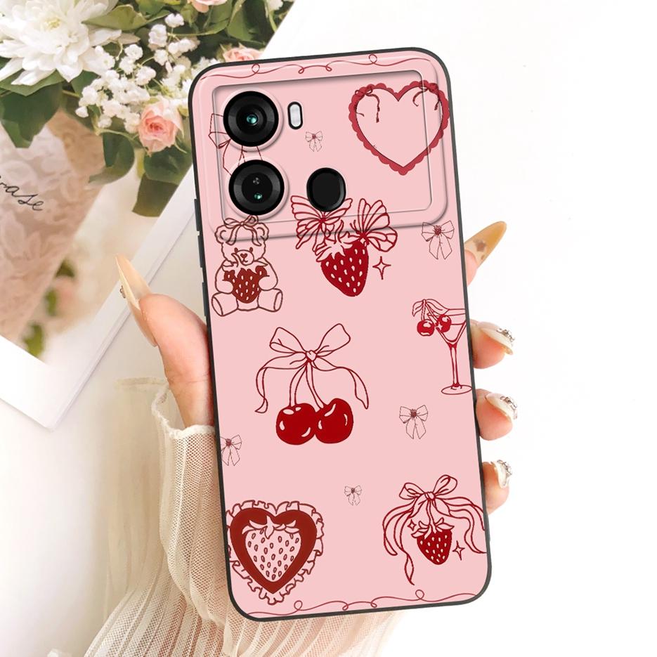 Чехол для Itel P40 P662L Милый Кот Панда Мультяшная Обложка Ударопрочный Мягкий ТПУ Чехол для Телефона Для Itel P40 Plus P683L P 40 ItelP40 + Чехол
