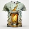 Men'S T-Shirt 3d Printed Beer T Shirt For Men Funny Men'S Shirt Casual Summer Streetwear Unisex Tshirt Top Men'S Clothing