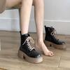Korean Version of Martin Boots Women's Spring and Autumn Fashion Small Thick Soles Increase Height British Style 2025 New Trendy Short Boots