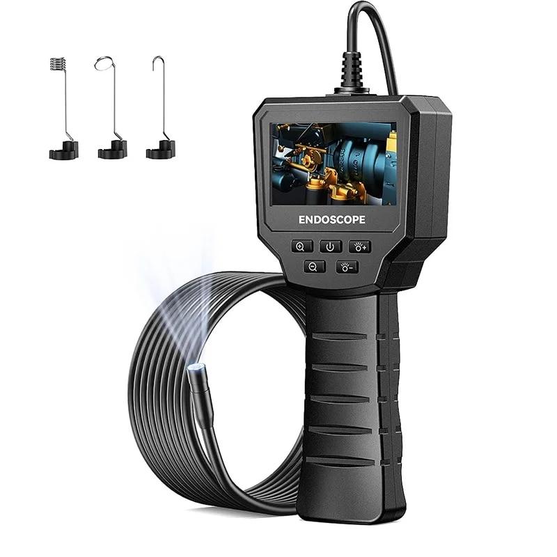 Industrial Endoscope Camera 4.3 "/2.4" Single Dual Lens HD 1080P Car Inspection Borescope IP67 Waterproof for Automotive Engine