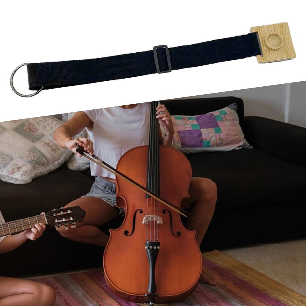Cello Endpin Anchor Device, Adjustable Strap for Stability And Support