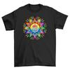 'PRIDE_45'' Rainbow Mandala T-shirt - Wear Your Colors Proudly! Funny Unisex Tee,