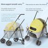 Коляска для домашних животных, легкая складная, универсальная, на колесах, для кошек и собак, дорожная, дышащая, коляска для домашних животных, уличная коляска для маленьких и средних домашних животных
