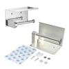 304Stainless Steel Bathroom Paper Holder Toilet Roll Holder No Drilling Wall Mount Wc Paper Phone Holder Home Paper Towel Holder