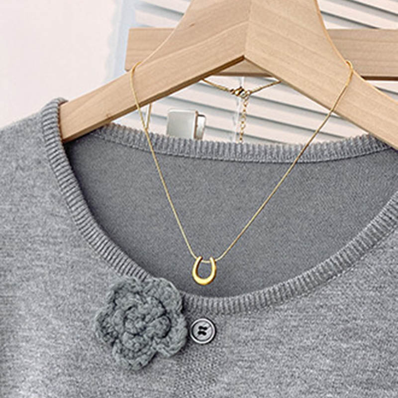 Свитер для женщин Осень Зима Утепленный Теплый Вязаный Эластичный С длинным рукавом Оверсайз Топы