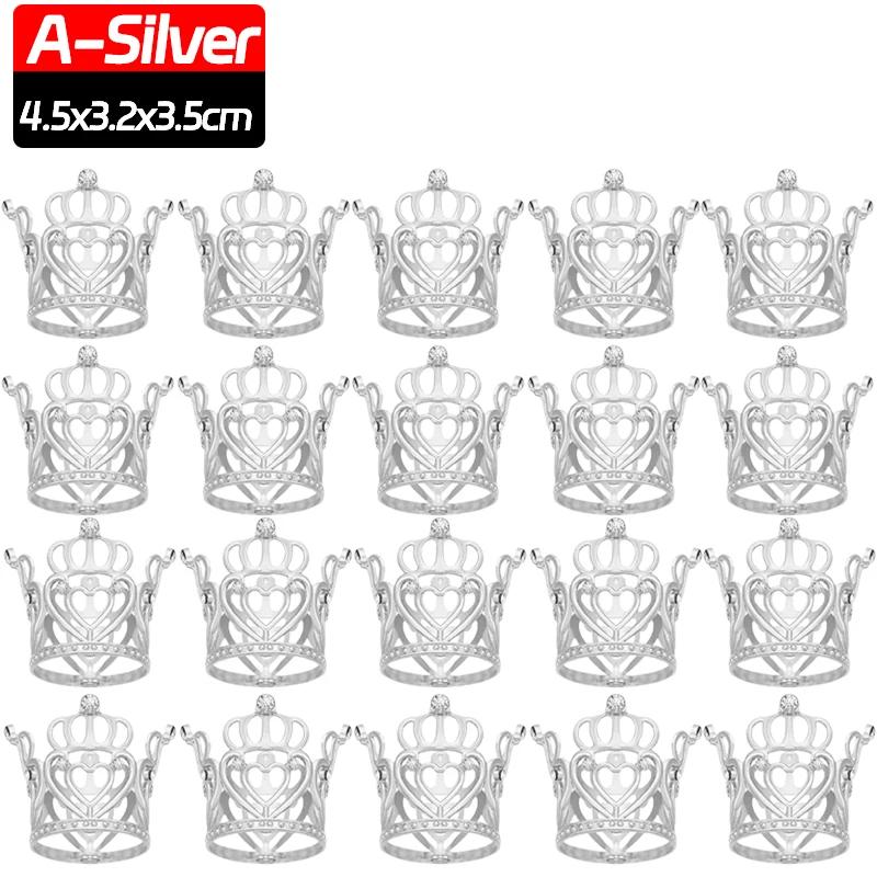 10/1 шт. металлические мини-короны для украшения торта, цветочные букеты, украшения для кексов для свадьбы, детского душа, дня рождения, вечеринки, украшения