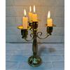 Европейский барочный железный подсвечник с 4 чашками, центральный элемент стола, винтажный металлический подсвечник для домашнего декора