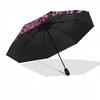 1pc Pink Heart Illustration Umbrella with Plastic Handle,Suitable for All Seasons Home Travel Outdoor UmbrellaM1352