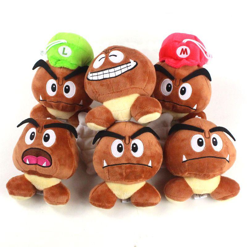 Super Goomba Mario Mushroom Stuffed Toy Plush Plushie Toys Doll Gifts Children
