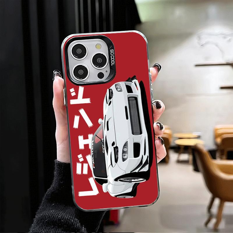 Мягкий чехол для телефона JDM Tokyo Drift Sports Car для iPhone 15 16 17 Pro Max 17Air 16E 14 Plus 13 12 Mini Ударопрочный чехол Задняя крышка