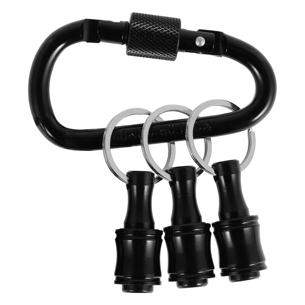 Держатель бит с карабином 1/4" шестигранный хвостовик сплав держатель бит для отвертки быстросменный удлинитель брелок адаптер для сверла и шурупа