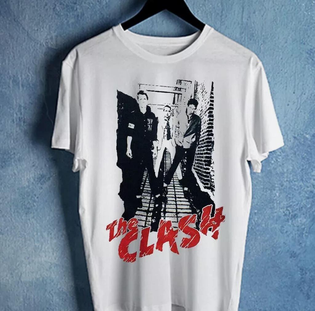 The Clash English Rock Music Band T-shirt Cotton For Men Tee S5XL