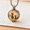 Little Prince And Fox Pendant Necklaces Can Open As Essential Oil Diffuser Necklace for Women Men
