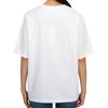 Maison Kitsune Letter Pattern Printed Round Neck Short Sleeve T-Shirt Women tops White LW00116KJ0119-P100