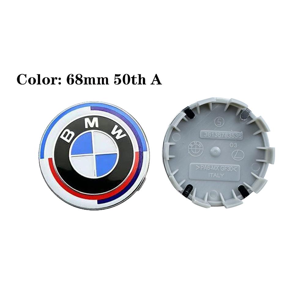 For BMW M E46 E90 E60 Car Sticker 4Pcs 56mm 68mm Car Wheel Hub Center Caps Corrosion Resistant Rim Hub Cover Emblems Auto Exterior Parts For BMW new