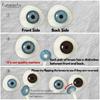 FUNSACHY 1 Pair Grey Colored Contact Lenses Natural Color Brown Lenses for Eyes Blue Cosmetics Pupil Eye Makeup Lens Yearly Use