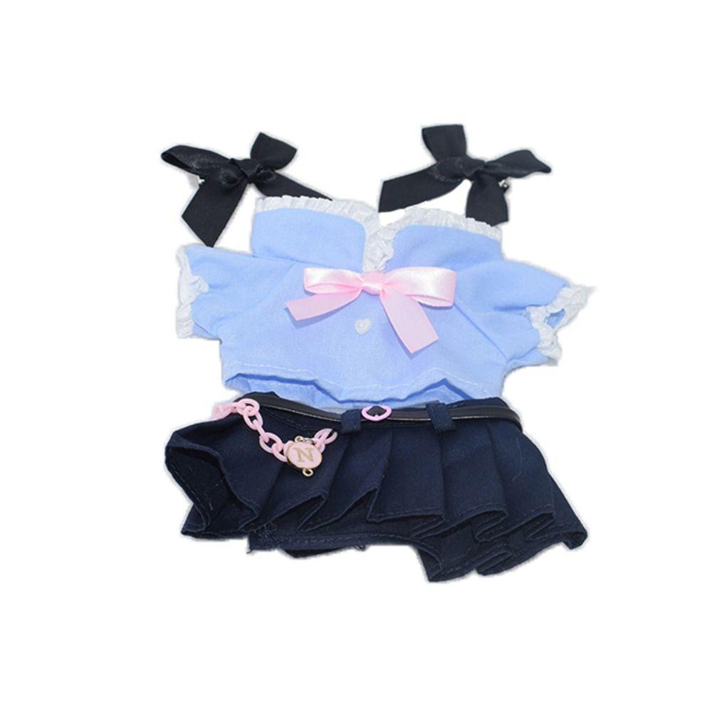 10cm 20cm Doll Clothes Replaceable Outfit Miniature School Uniform  Stuffed Doll
