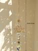 1 шт., подвеска-украшение в виде цветного кристалла Suncatcher Gardening Crafts Golden Lotus AB