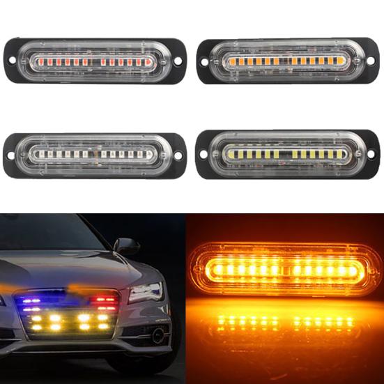 12LED 12-24V 36W Авто Грузовик Стробоскоп Сигнальная лампа Мигающая боковая лампа лампы