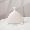 Nordic White Flower Vase Simple Flower Pot Storage Bottle Imitation Creative Flower Pot Home Wedding Decoration Ornament