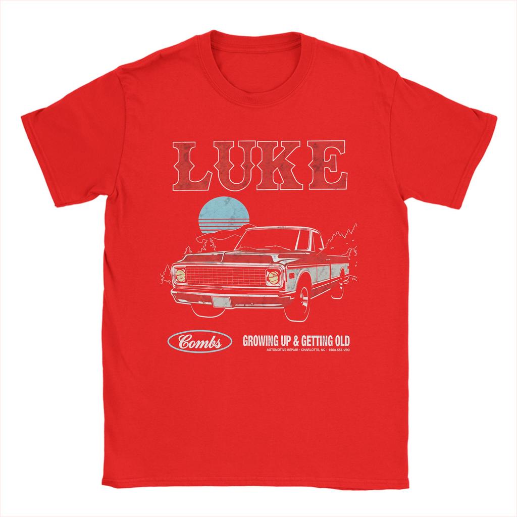 Oversized TShirt Luke Combs My Kinda Saturday Night Tour Cotton TShirts Novelty Tshirt for Unisex Summer Casual Short Sleeve Tees