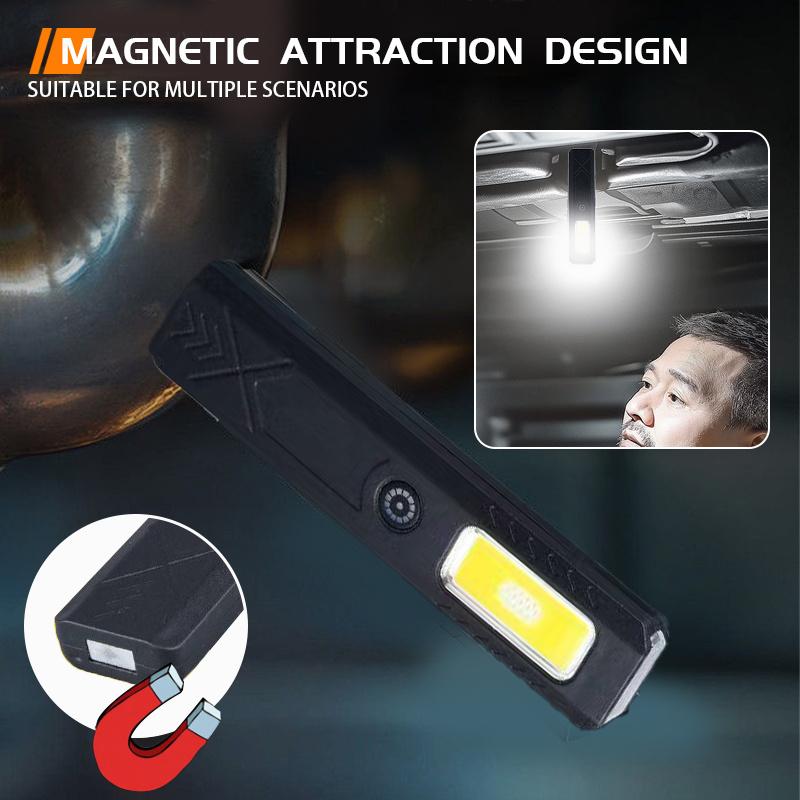 Outdoor LED Flashlight 550LM Portable Mini Torch Type C Rechargeable Light Pocket Lantern Flood Work Lights with 6 Modes