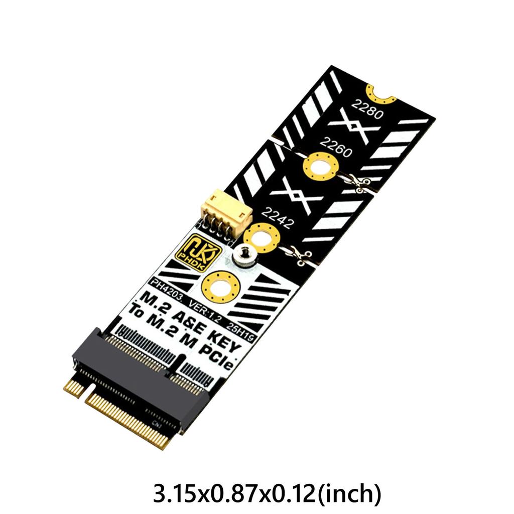 Конвертер M2 Wi-Fi слота в M-Key Инструменты в комплекте Конвертер M2 A+E Key в M2 NVME Адаптер для SSD 2230 2242 2260 2280