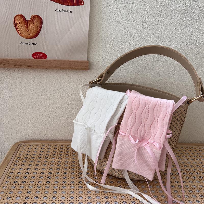 Japanese Jk Mary Jane Lace Hollow Lace Bowknot Pile Socks