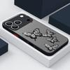 Простой чехол с принтом бабочки для iPhone 17 Air 16e 16 15 14 Pro Max 13 15 Pro 17 Pro 17, противоударный, с мягкими краями, матовая крышка для телефона из твердого ПК