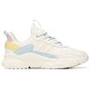 Anta Lifestyle Series Synthetic Leather Non-Slip Wear-Resistant Low-Top Dad Shoes Women Sneaker White Blue Yellow 922048823-3