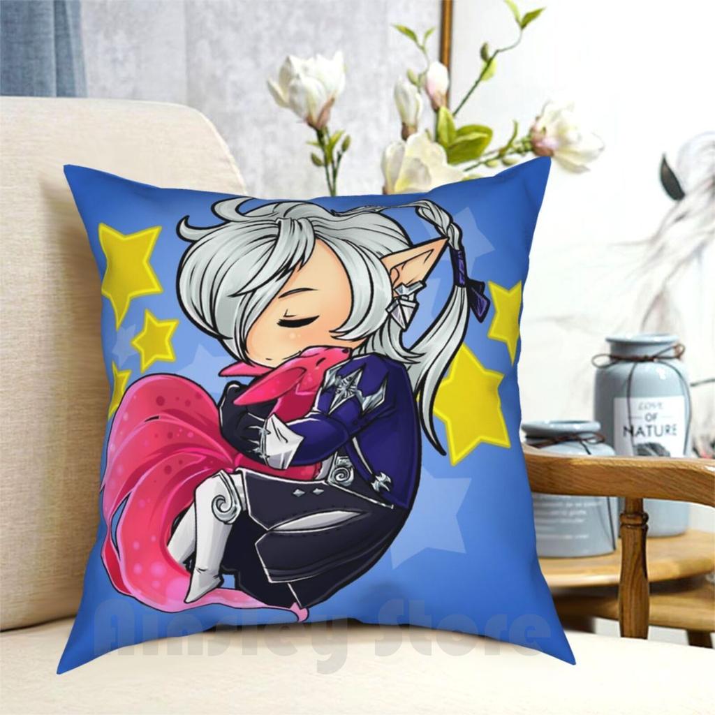 Sleeping Alphinaud Pillow Case Printed Home Soft Throw Pillow Alphinaud Final Fantasy Cute Chibi