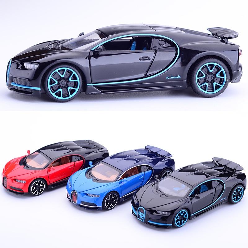 Изысканные Коллекции 132 Модель Сплава Литого Автомобиля Bugatti Gt Со Звуковыми И Световыми Эффектами