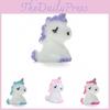 Adorable Mini Unicorn Figurines Resin Craft Colorful Cartoon Style Perfect For Fairy Gardens