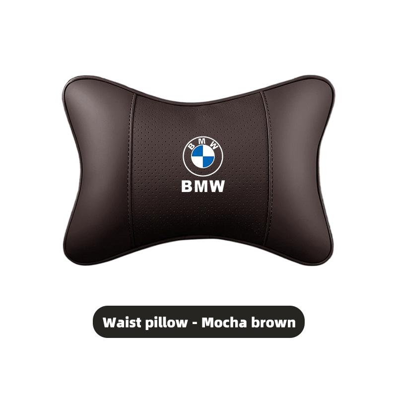 PU Leather Car Seat Headrest Lumbar Support Cushion Interior For BMW M3 M4 M5 G42 G30 G20 E39 E36 E87 E53 F44 F07 F34 G15 G16