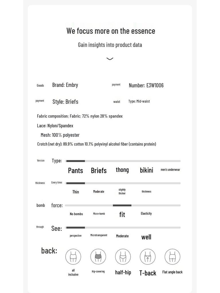 Женские полупрозрачные сетчатые трусы-слипы средней посадки Aimer