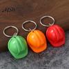 Hard Hat Pendant 5Pcs Mini Security Helmet Keychain, Simulated Construction Key Decorative Holders Ring Holder, Keychain for Backpacks Handbags Small
