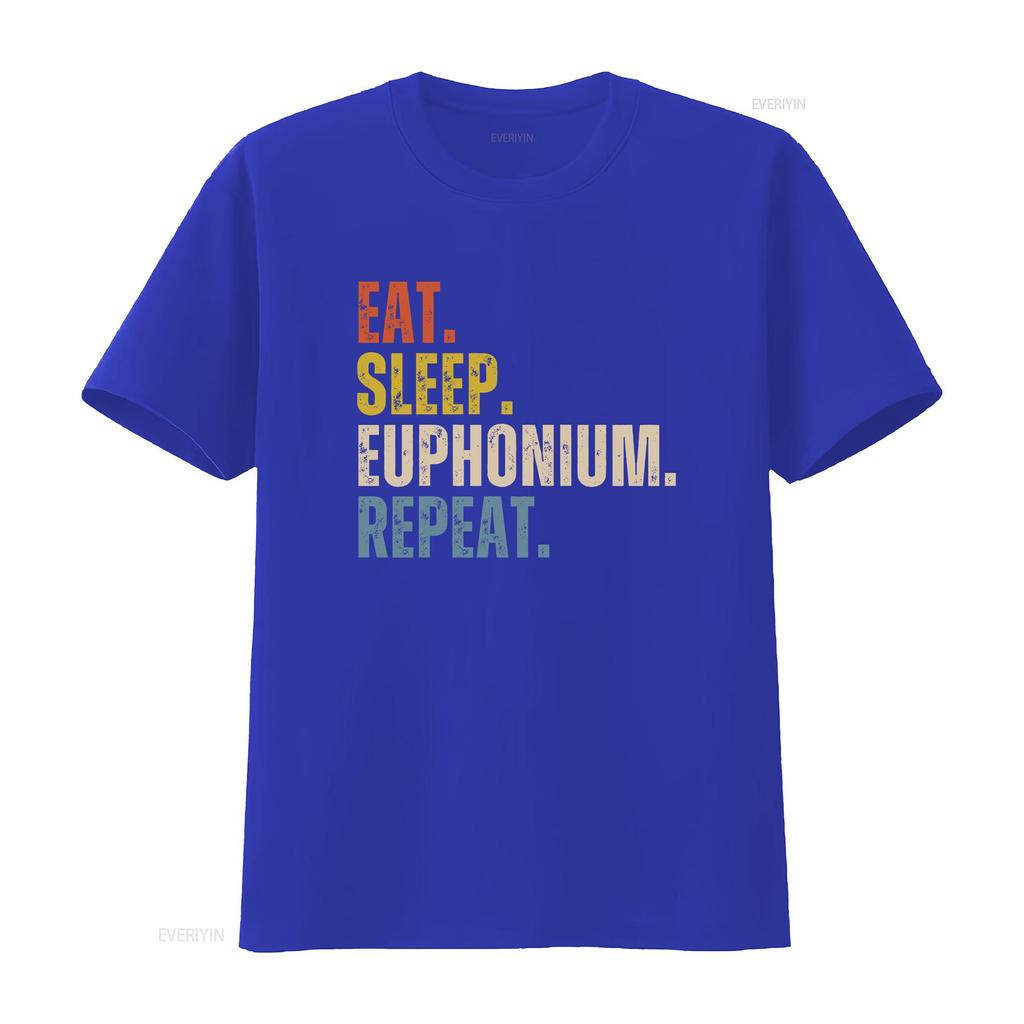 Euphonium T Shirt for Player Funny Lover vintage Washed designer clothes homme Slightly streetwear Stylish Unisex Casual