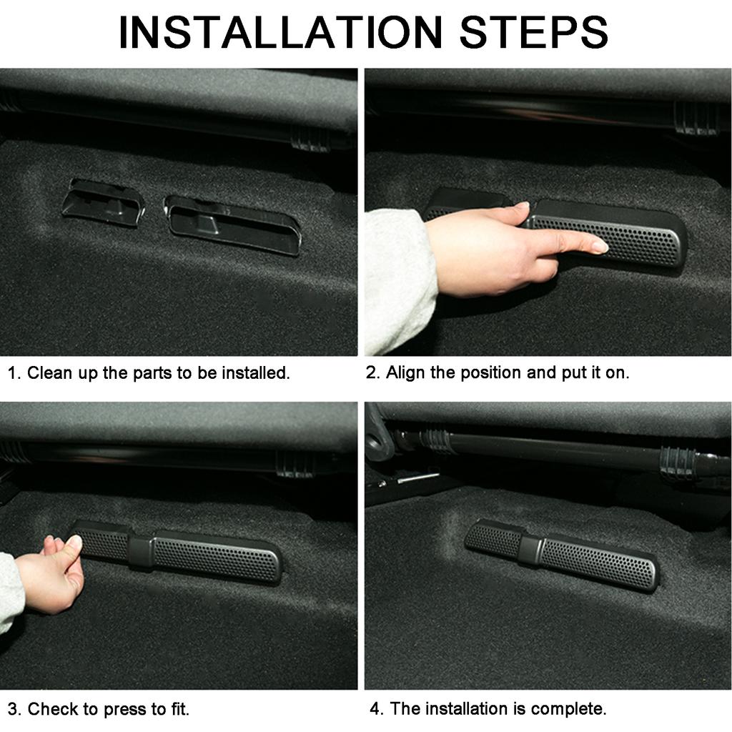 2 шт./компл., абсолютно новая крышка автомобильного вентиляционного отверстия из АБС-пластика для SEAT Ateca 2016 2017 2018, выходное отверстие для кондиционера под сиденьем