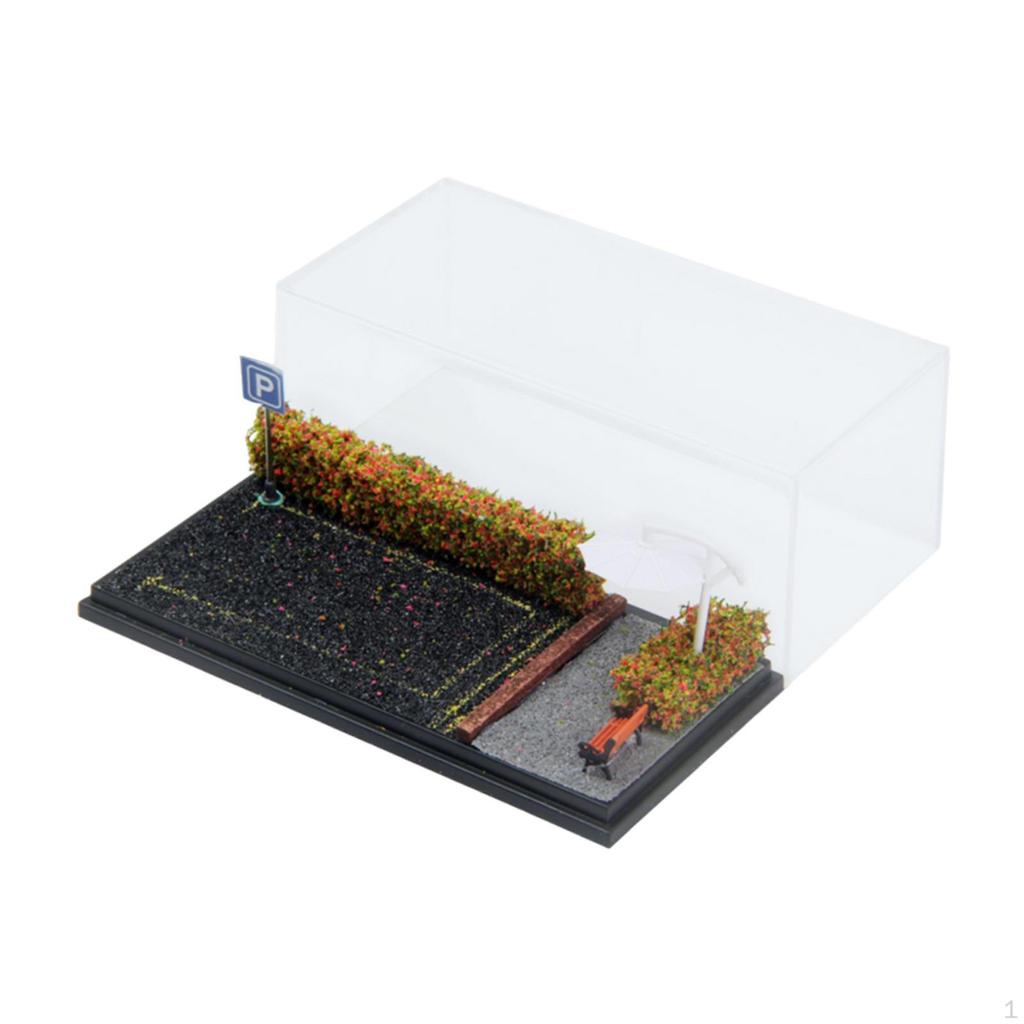 1/64 Diecast Car Display Case Parking Diorama Base