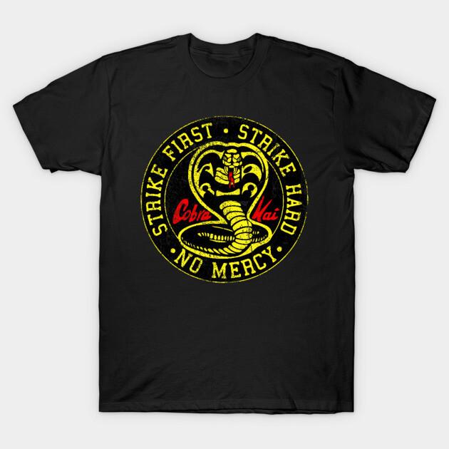 Asian Size Cotton Unisex Tshirt Print T-shirt Cobra Kai - Version 2 T-shirt No-Cut Print Regular Fit