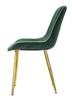Chair Paris Green Gold Set 2 Pcs Cm 51X59X79