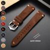 Ремешок для часов из мягкой замши телячьей кожи 18 мм 20 мм 22 мм Ручная прошивка Ремешок из коровьей кожи для Omega для Seiko Ремешок для смарт-часов