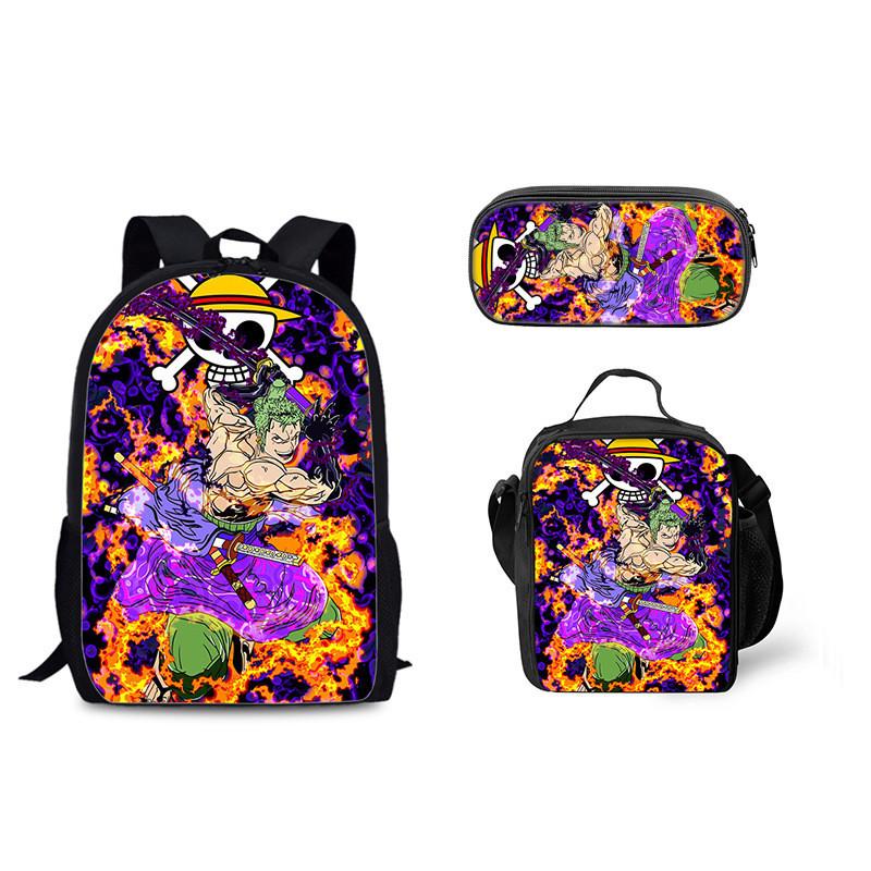 One Piece Backpack Ice Pack Set For Students With Nylon Material And Daily Use