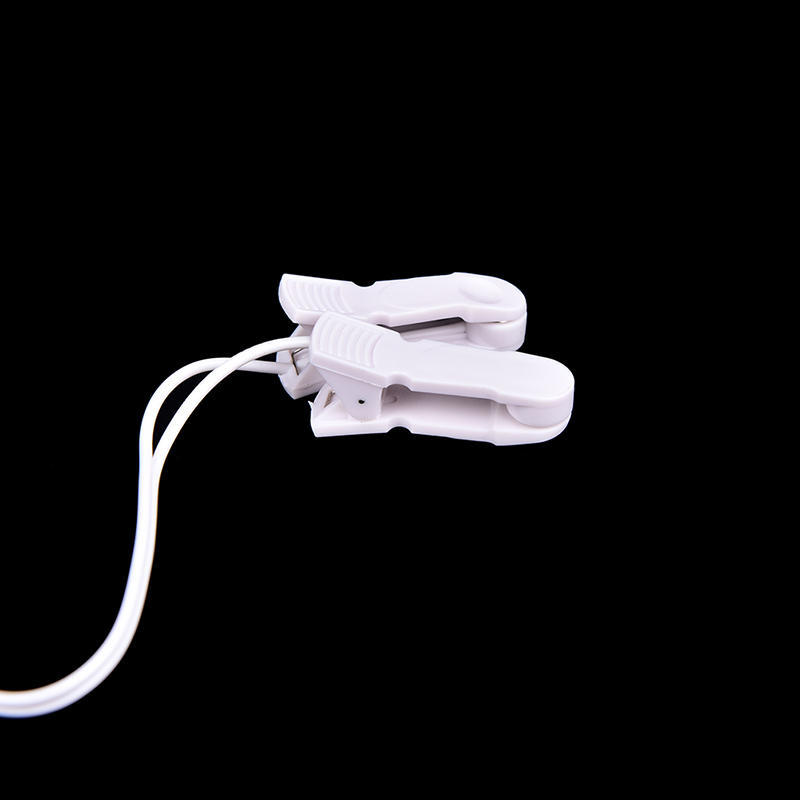 Electrode Lead Wires With 2 Ear Clips For Tens Therapy Machine Massager 2.5Mm