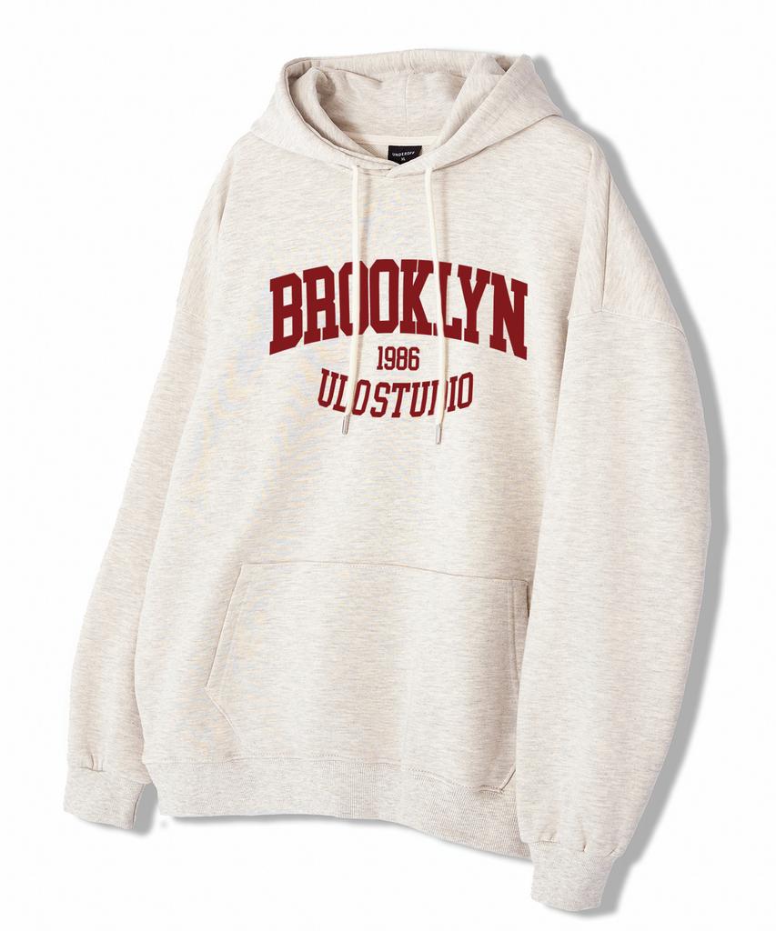 Оригинальная свободная толстовка Brooklyn, темно-синяя