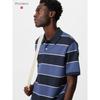Dry Pique Stripe Polo Shirt  Wide 