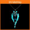 Wolf Animal Metal Pendant With Led Light For Street Fashion And Youth Style