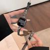 Tie-Dye Washed Denim Band with Star Design Compatible with Apple Watch iWatch Series 12/11/10