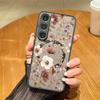 Винтажный Чехол с Цветочным Узором для Samsung Galaxy S26 Ultra S25 S24 Plus S23 S22 S21 FE Магнитный Для Magsafe Матовый Чехол