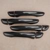 1 Set Car Carbon Fiber Style ABS Exterior Door Handle Cover Trim Fit for Hyundai Elantra 2017-